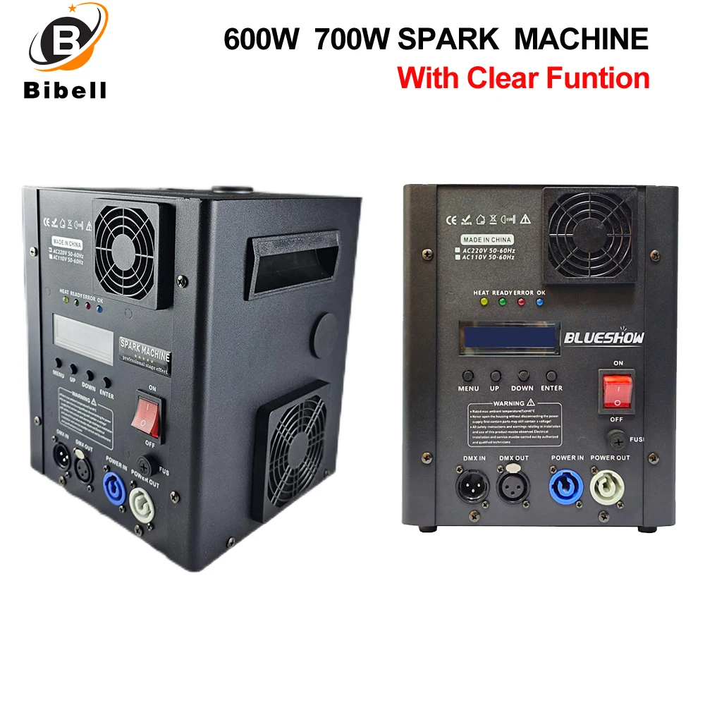 

2PCS 700W Cold Spark Firework Machine with Flight case DMX Remote Control Wedding Firework Spray Party Stage Ti Powder