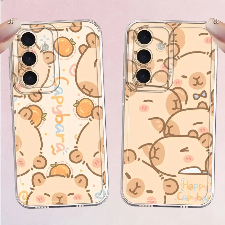 Cute Cartoon Capybara Phone Cover Case for Samsung Galaxy A25 A51 A36 A13 A26 A24 A55 A23 A14 A16 A34 A35 A56 A50 A52 A31 A54