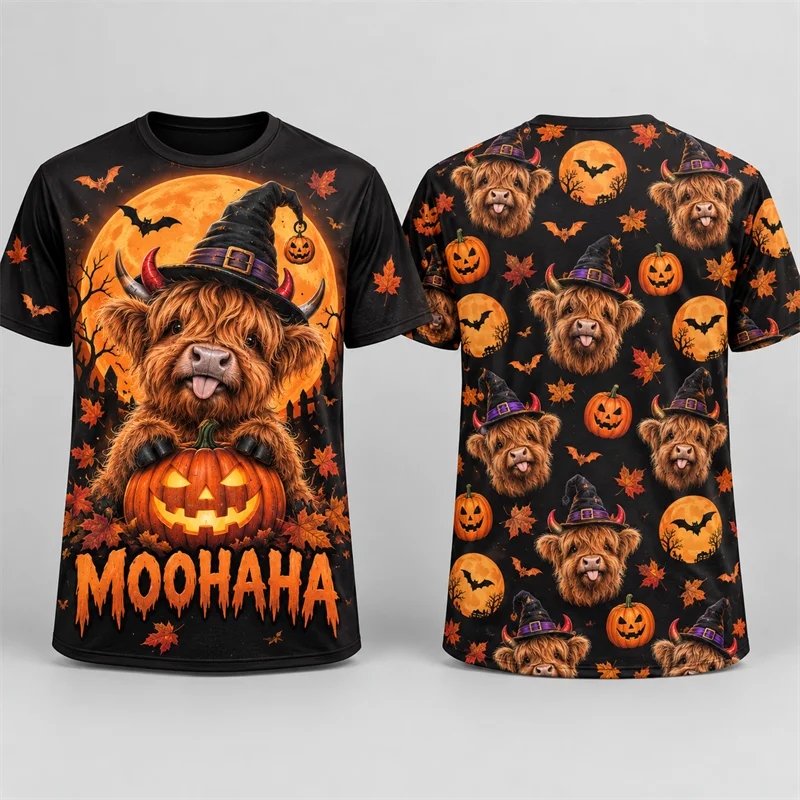Cute Halloween Animal 3D Print T Shirt Men Women Fennec Llama Goose Cow Octopus Possum Dog Guinea Pig Short Sleeve Party Tees