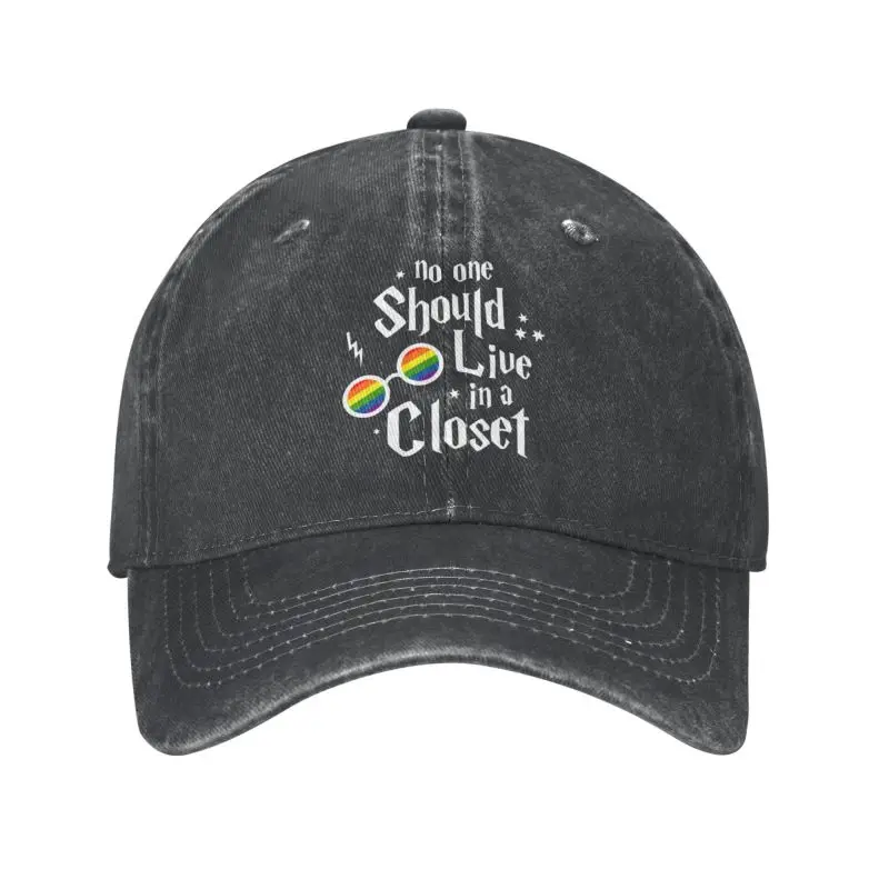 Fashion Cotton No One Should Live In A Closet Baseball Cap Men Women Personalized Adjustable Adult Pride Lgbt Dad Hat Summer