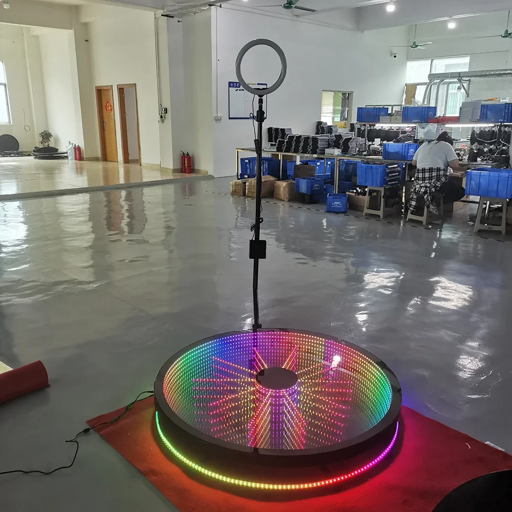 

Rental Led Ring Lights 360 Product Photography 360 Photo Booth Automatic Spin 360 Video Booth Set Photo Both For Christmas Party