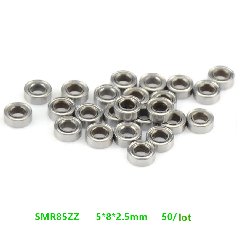 50pcs SMR85ZZ ABEC-5 SMR85 -2Z stainless steel bearing 5*8*2.5mm Deep Groove Ball Bearing 5x8x2.5 mm S675ZZ MR85ZZ