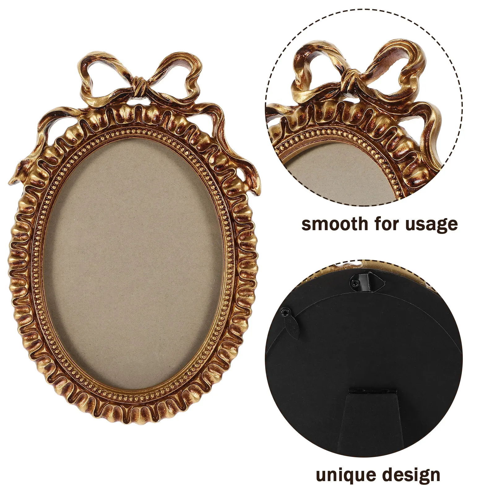 

1pc Vintage Resin Tabletop Photo Home Picture Vintage Picture Tabletop Decor Holder Creative Decorative Photo Frame Frame
