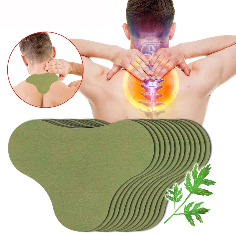 

12/24/60 Piece Non-Woven Mugwort Heat Patches for Neck, Back, Knees Winter Self-Heating Care Patch Acupuncture Patch