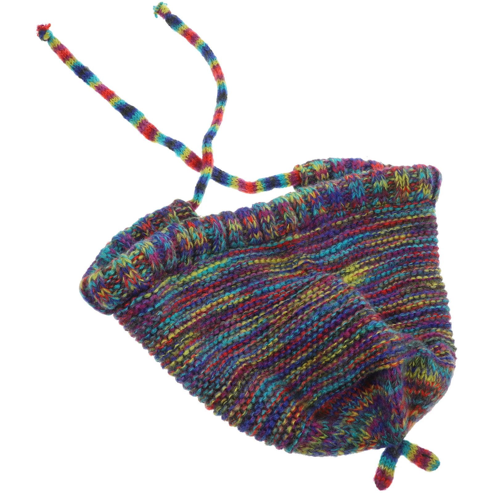 

Retro Rainbow Warmer Wool Hat Women Knitted Thermal Winter Warm Hats for Outdoor Winter Warm Hats Knitted Hat Activities