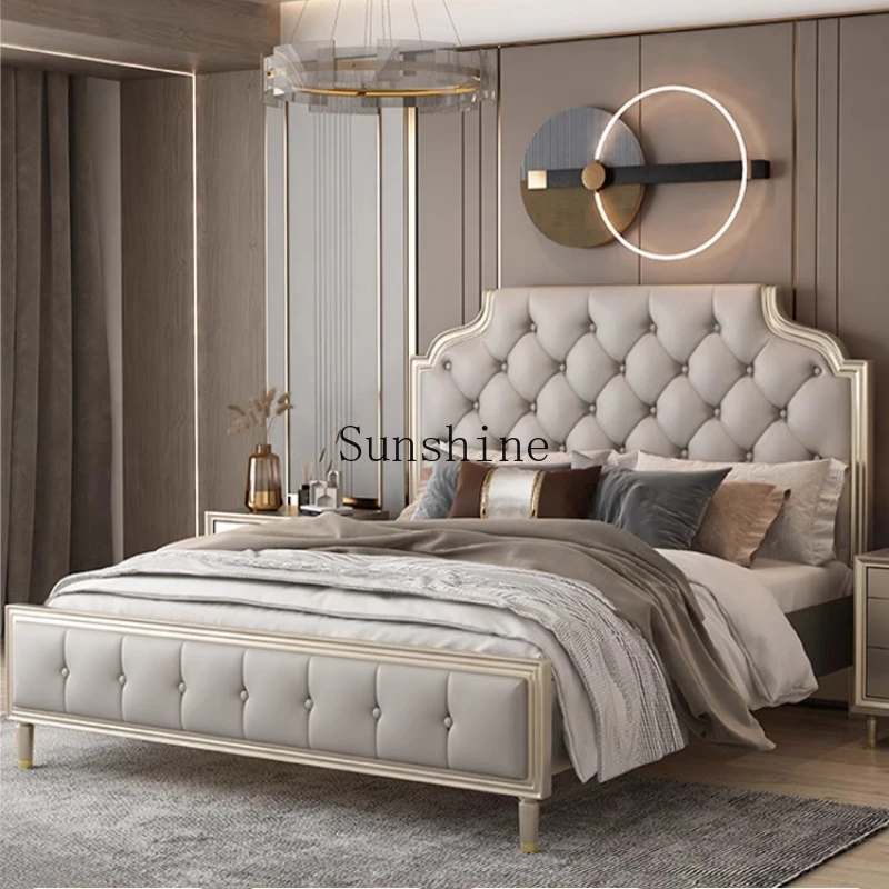 

Bedroom Home Master Bedroom Modern Simple Special Storage High Box Double Bed