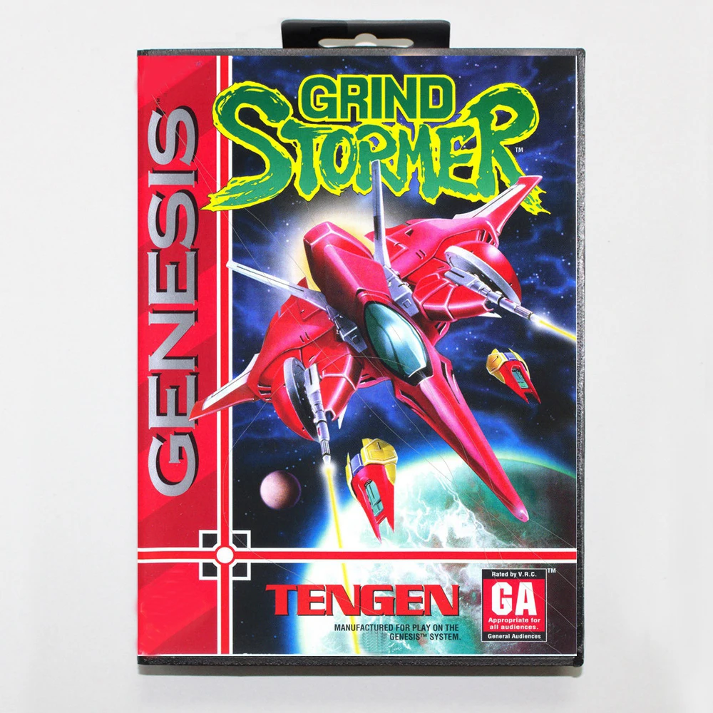 Grind Stormer MD Game Cartridge with USA Box for 16 Bit Sega Megadrive Genesis System