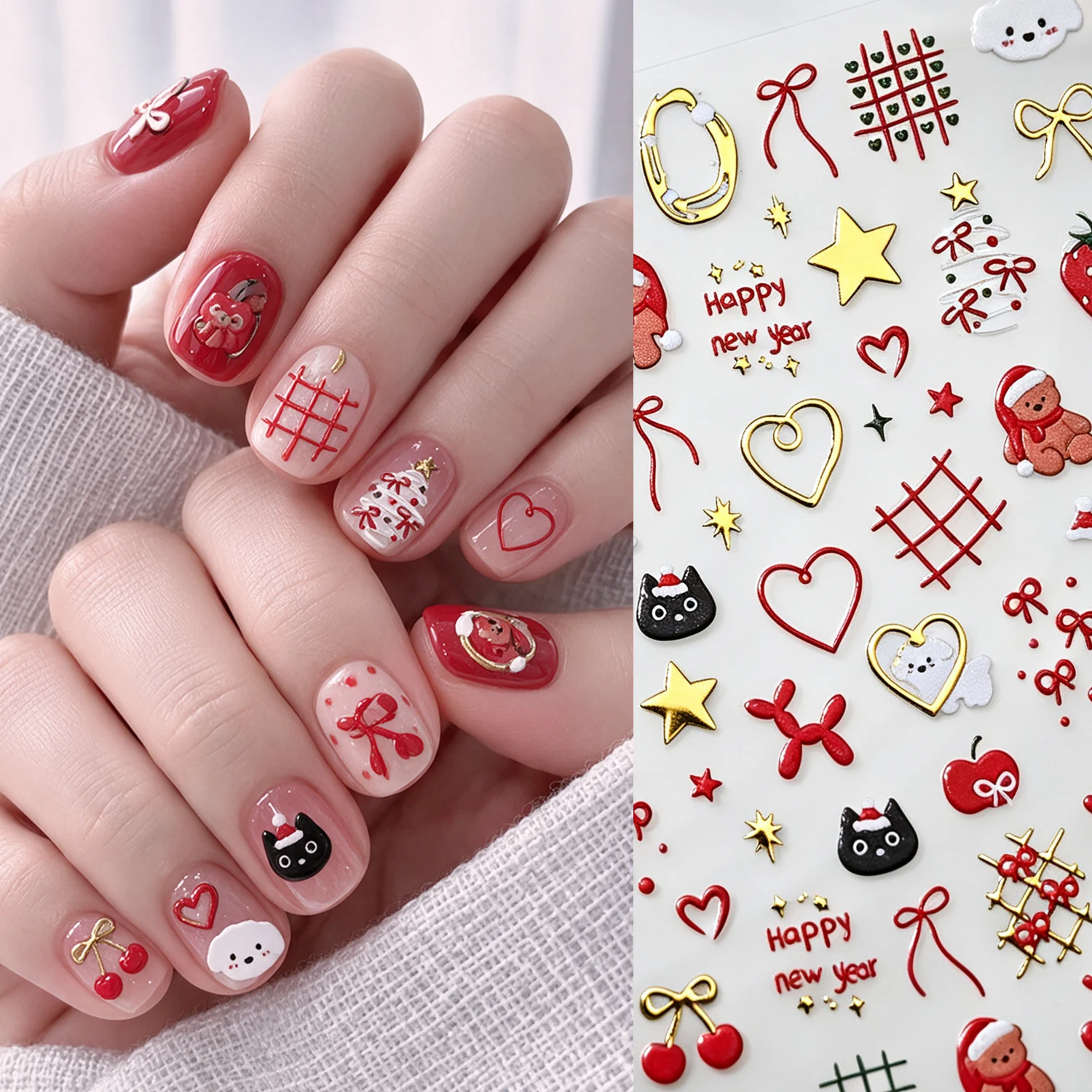 5D Kerst- en Nieuwjaarsnagelst - Nail Art Xmas recensie en prijs