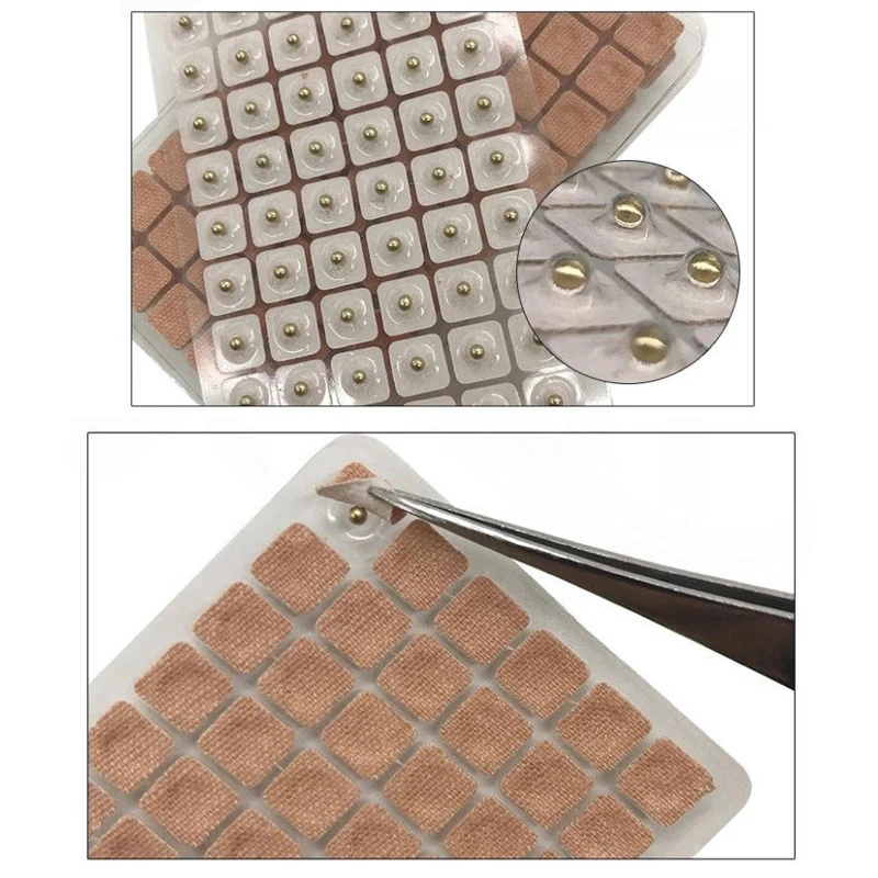 600pcs Ear Care Ear Acupuncture Massage Therapy Magnetic Beads Patch Massage Needle Sticker Auricular Auriculotherapy Care Tools - view 2