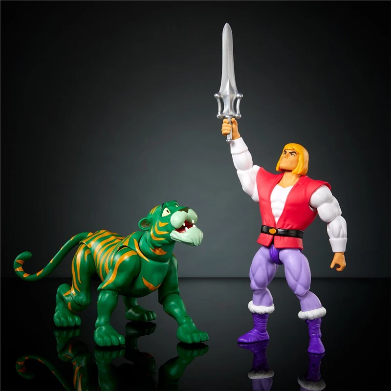 Mattel Prince Adam Cringer Action Figure Set - He Man And the Masters of the Universe Animated Version Collectible PVC Toy