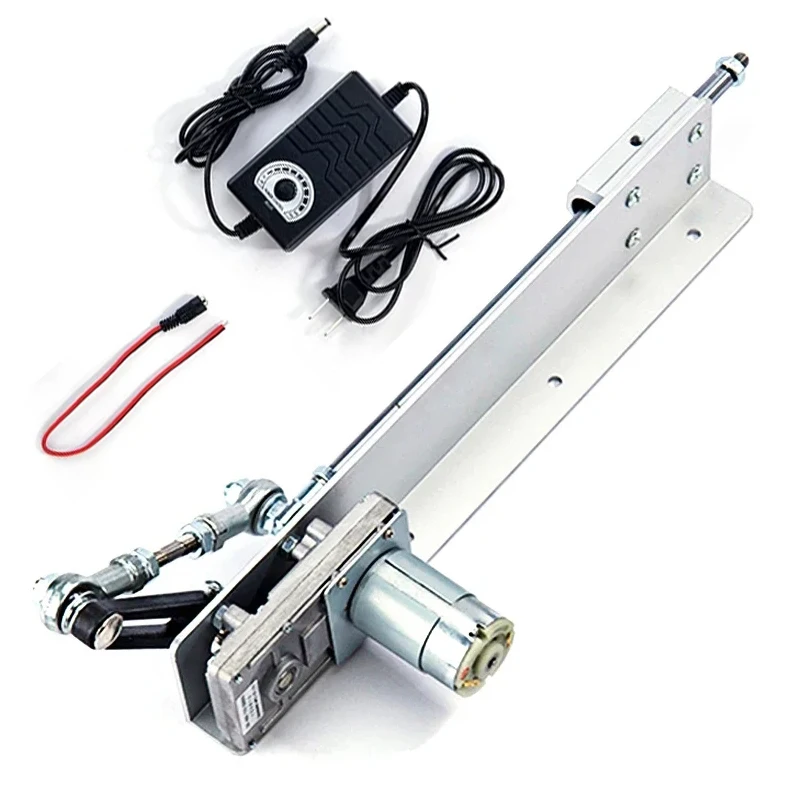 Gleichstrom 24V Hub kolben Linear antrieb Drehzahl adapter Hub 3-15cm Motor Kit Teleskop Kipp