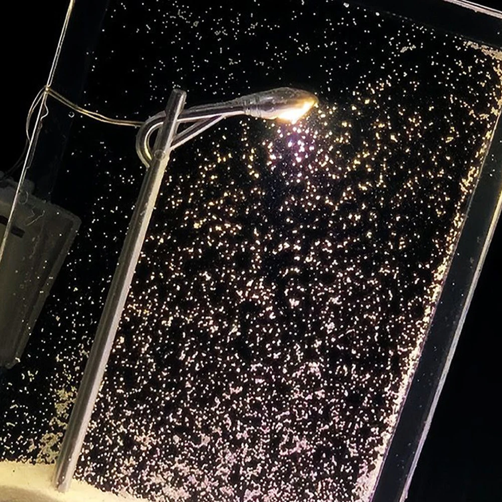 مشهد الثلج ضوء الشارع DIY ليلة ثلجية تتدفق ضوء الليل الصغيرة عيد الميلاد سانتا اليدوية DIY المواد حزمة هدية عيد ميلاد #4