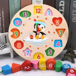 Montessori Wooden Toys for Babies 1 2 3 Years Boy Girl Gift Baby Development Games Wood Puzzle for Kids Educational Learning Toy