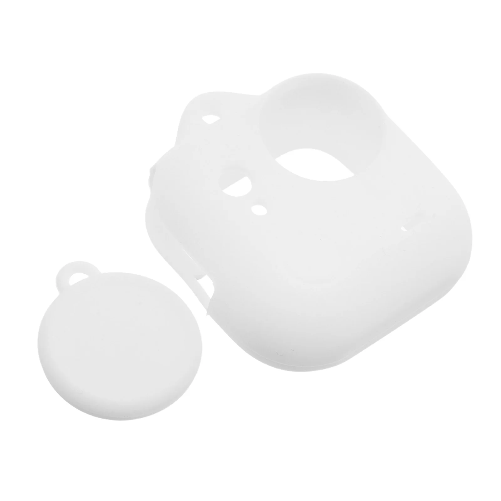 

White Silicone Protective Case for Action Camera Soft Anti-Drop Shockproof Cover Portable Travel Outdoor Camera Protector