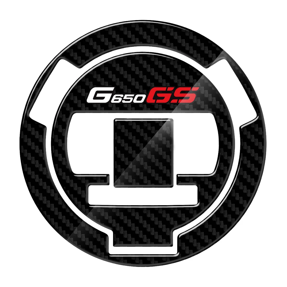 Carbon Fiber Motorcycle Fuel Tank Pad Cap Decals Gas Cap Sticker For BMW G650GS G650 GS G 650 GS