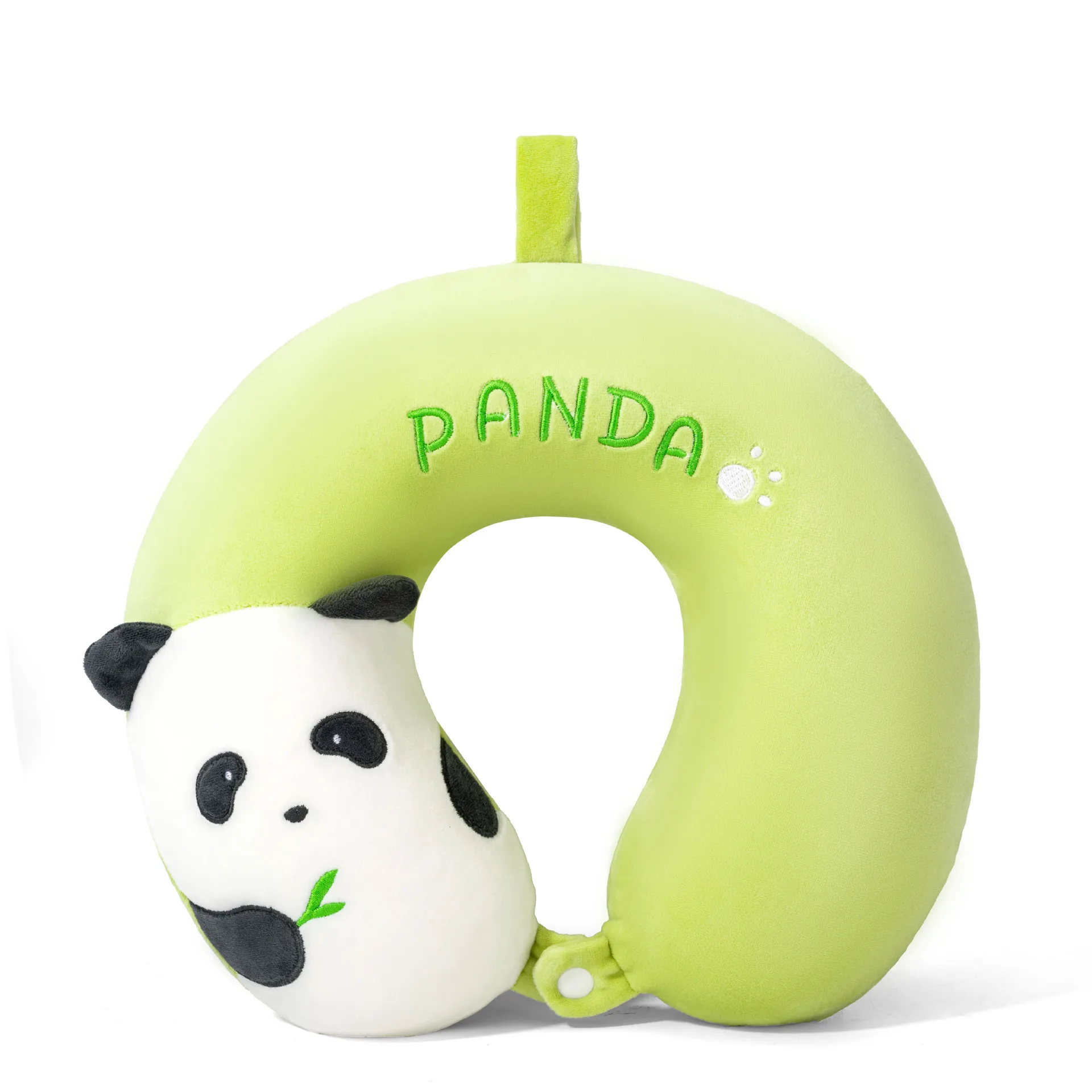 Memory Foam Neck Pillow for Kids Adults Cartoon Panda U-Shaped Travel Pillow for Airplanes Pillows Headrest Train Long Flights