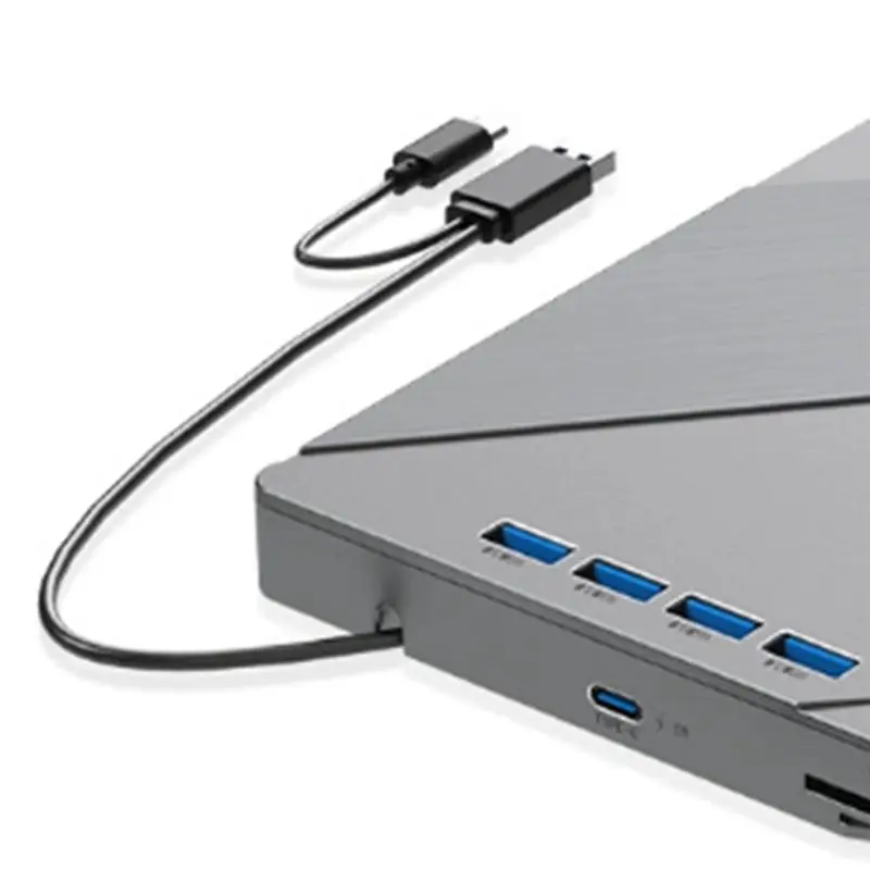 FFYY-CD/DVD Disk Drive Player 7 In 1 External USB 3.0 Portable Blu Ray For Laptop,Slots Burner Reader Writer