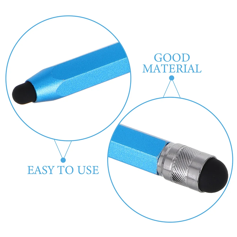 2 Pcs Touchscreen Pen Tablet Stylus Mobile Phone Capacitive Aluminum Oxide Pens for Flat