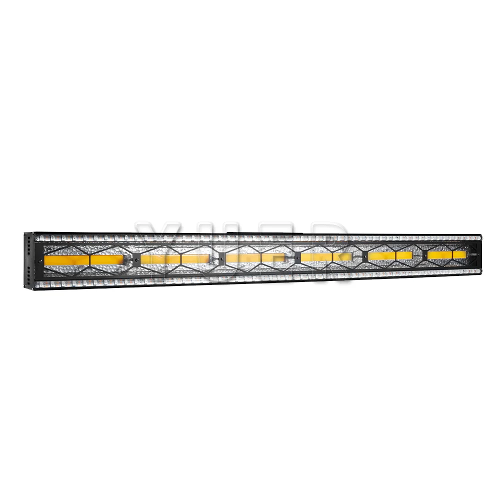 LED 6x60W COB Amber Color Strobe Bar Light With RGB Horse Running Light Flash Wash Effect Retro Stage Lighting For Dj Disco Bar