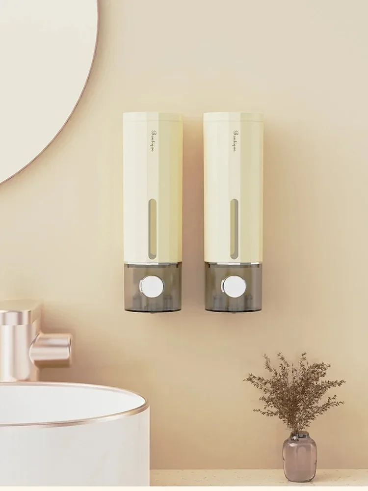 Soap Dispenser Non-Perforating Hand Sanitizer Wall Hanger Press Dispenser Home Hotel Shower Gel Shampoo Box Shower Gel Dispenser