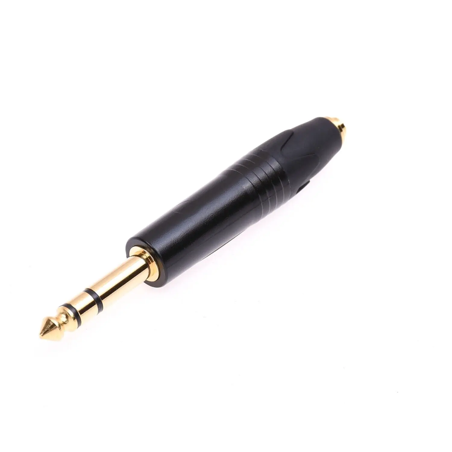 トラズバランスヘッドフォンオーディオアダプター、オスからメス、1/4、6.35mm、2.5mm