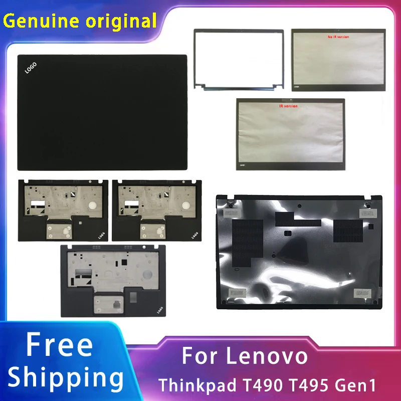 

New For Lenovo ThinkPad T490 T495 T14 Gen1 ;Replacemen Laptop Accessories Lcd Back Cover/Front Bezel /Palmrest/Bottom With LOGO