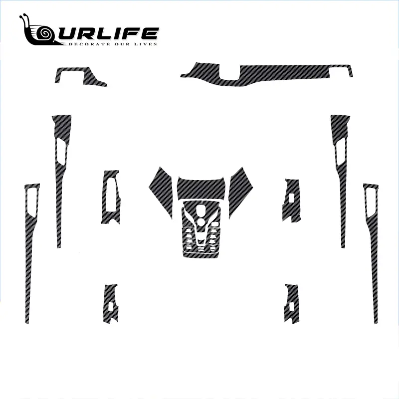 For BYD Seal U Sealion 6 Song Plus DMI 2024 Accessories New Car Carbon fiber Interior Decoration Cover Stickers Accessories - Image 3