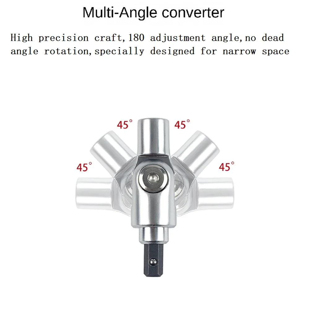 Screwdriver Direction Changer 180Degree Rotation Electric Drill Driver Screwdriver Joint Turning Corner Device