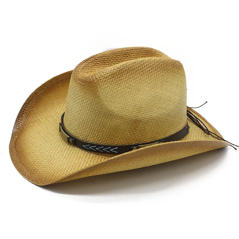 Wish Cross-border Hot Selling Direct Supply Straw Hat European And American Straw Hat Cowboy Hat Male Hat Girl's Cap