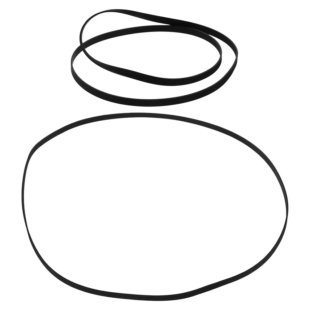 

2Pcs Rubber Cassette Player Belts Recorder Replacement Durable Portable Compact Audio Device Maintenance Kit Cassette Tape Belt