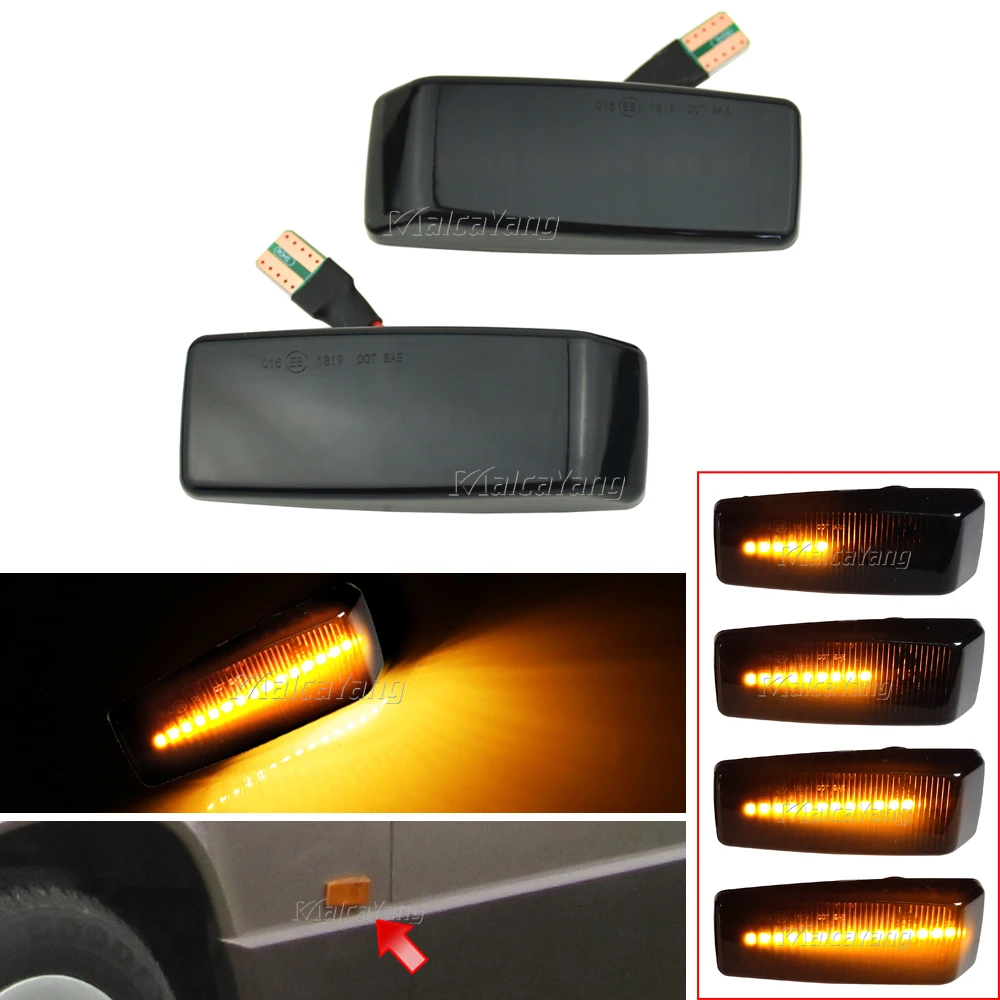 Dynamic Blinker Indicator LED Turn Signal Side Marker Light For Mercedes-Benz C E S SL CLASS W201 190 W202 W124 W140 R129