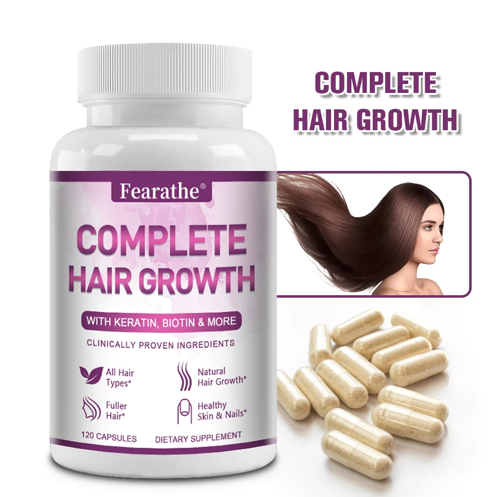 Premium Hair Growth for Men and Women - Hair Care Vitamins with Biotin and Keratin - Promotes Thicker, Healthier Hair Growth