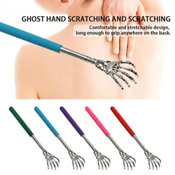 Massaggiatore per artigli retrattile in acciaio inossidabile per strumenti di promozione per il massaggio alla schiena circolazione sanguigna Relax Health Back Scratcher Tool