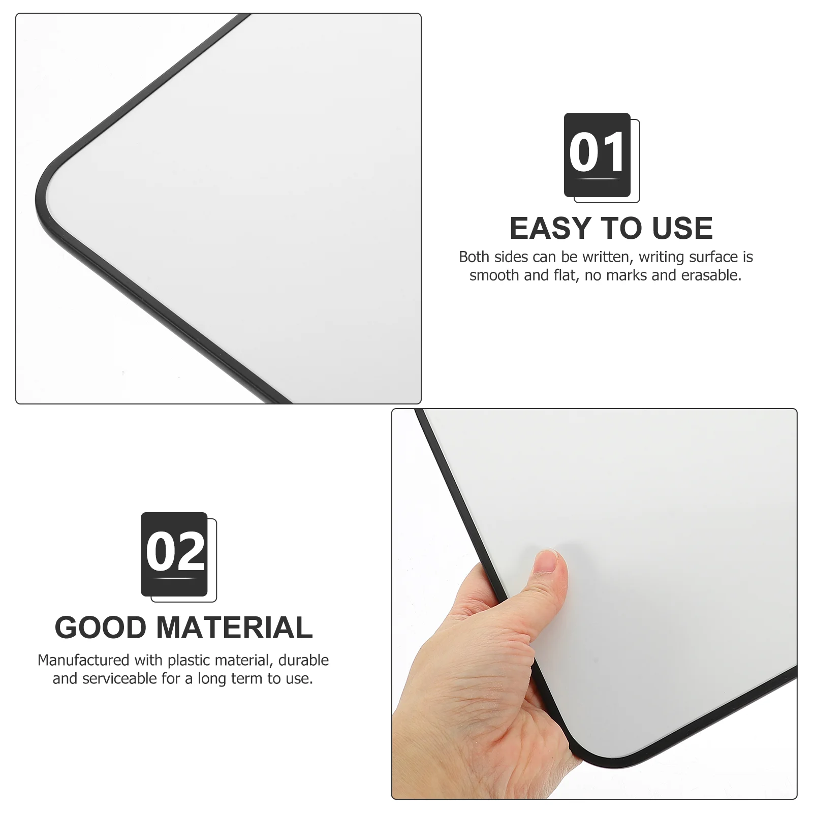 Magnetic Drawing Board Easy to Clean Whiteboard Mini Dry Erase Desk Home Office Plastic