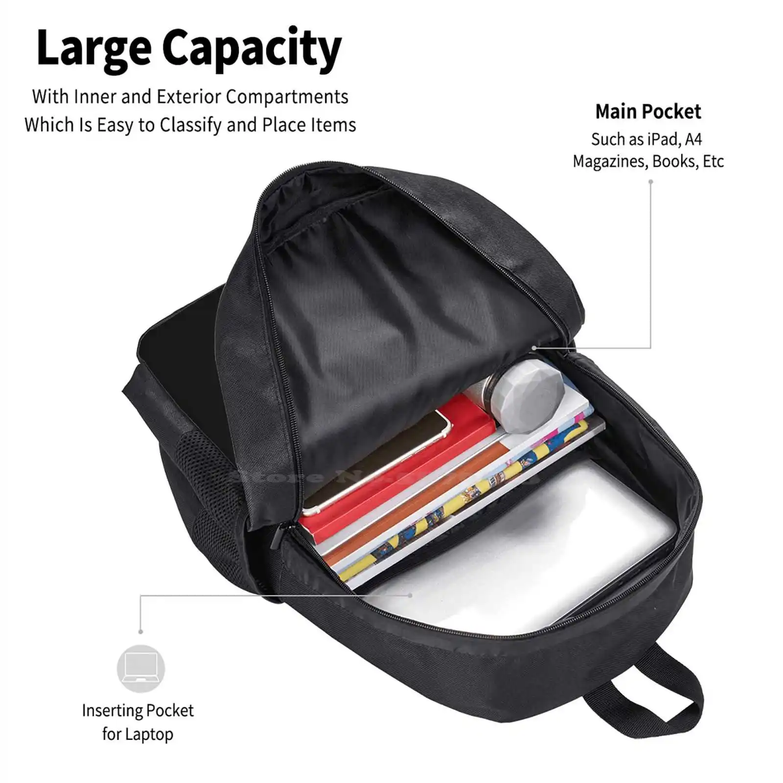 Electric Mach-E Large Capacity School Backpack Laptop Bags Mach E Mach E 1400