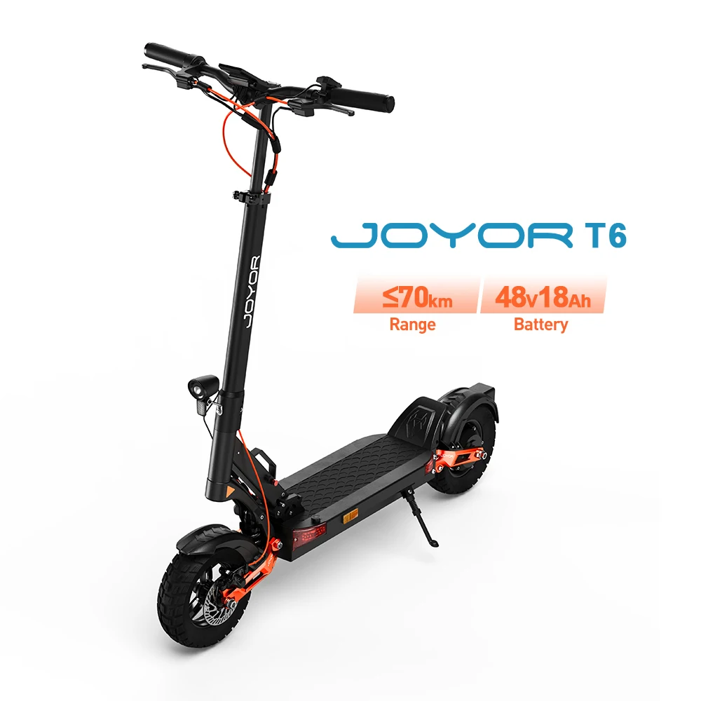 JOYOR T6 Elektroroller für Erwachsene 48V18Ah 10-Zoll Offroad-Reifen Faltbarer E-Mountain E-Scooter – Detail 19