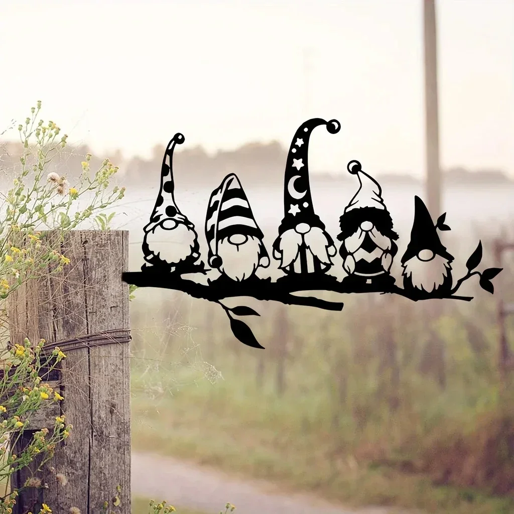 1 unidad de Metal, añade un toque mágico al su jardín con esta rama de Metal, decoración de setas de gnomo de jardín para decoración de fiesta en el jardín