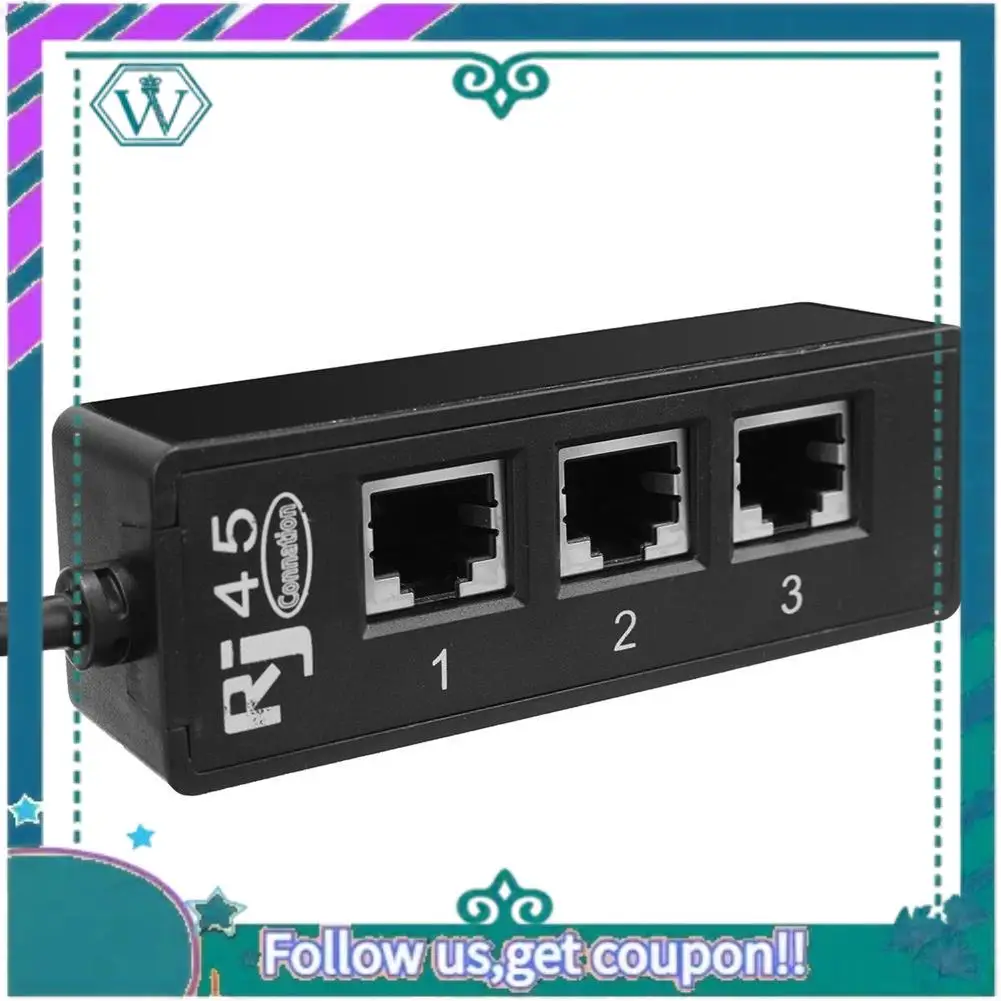 

A75Q-2X RJ45 «папа» на 3, «мама» RJ45, сетевой удлинитель, кабель-сплиттер LAN Ethernet