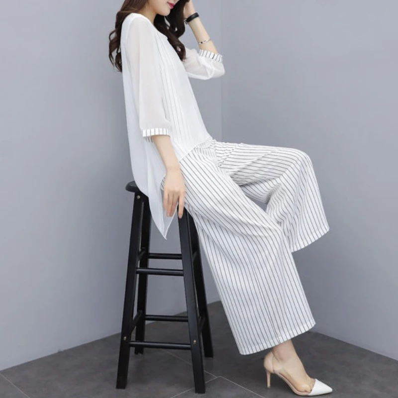 

Лето 202, женские брюки, комплект из двух предметов, повседневный элегантный корейский стильный шикарный корейский стиль, модная одежда, стильные женские брюки