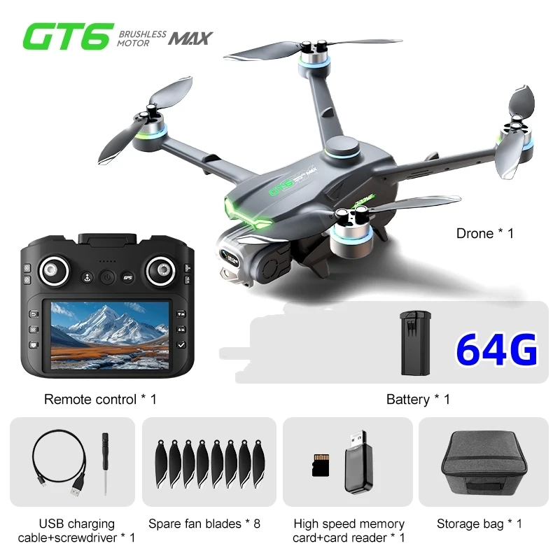 

GPS 8K Drone RC Helicopter FPV Dron with 4K Camera Profesional RC Quadcopter Aerial Aircraft Obstacle Avoidance Brushless Drones