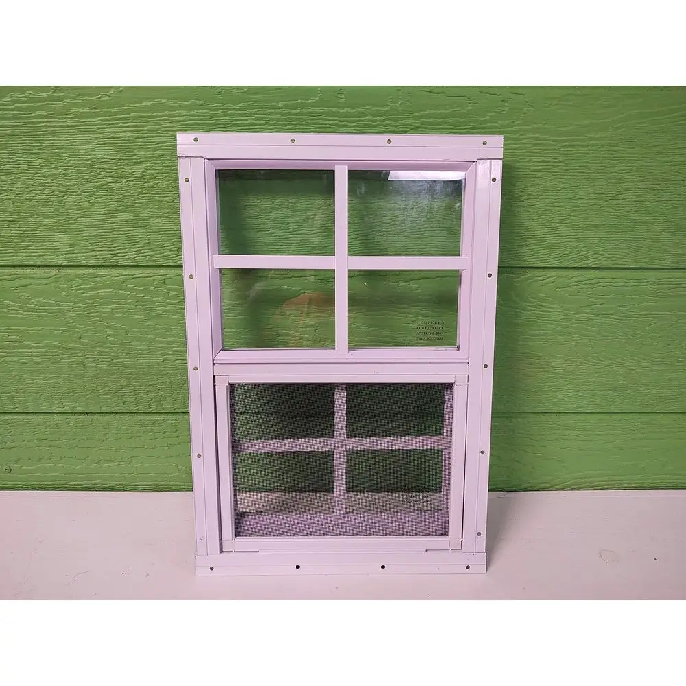 14x21 White/Brown J-Lap Mount Shed Windows