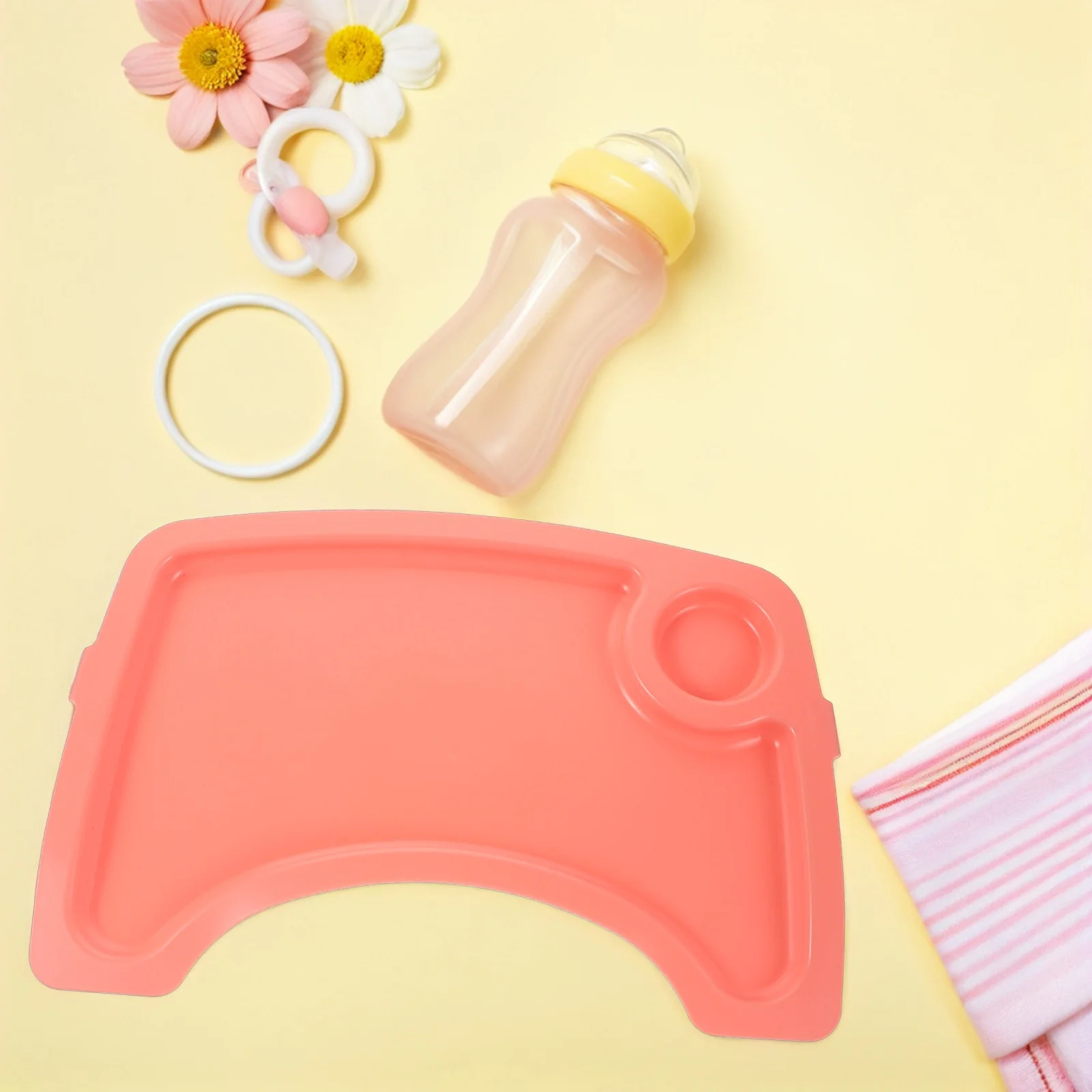 Baby Feeding Tray Universal High Chair Attachment For Toddlers Infant Removable Easy Clean Dining Restaurant Use