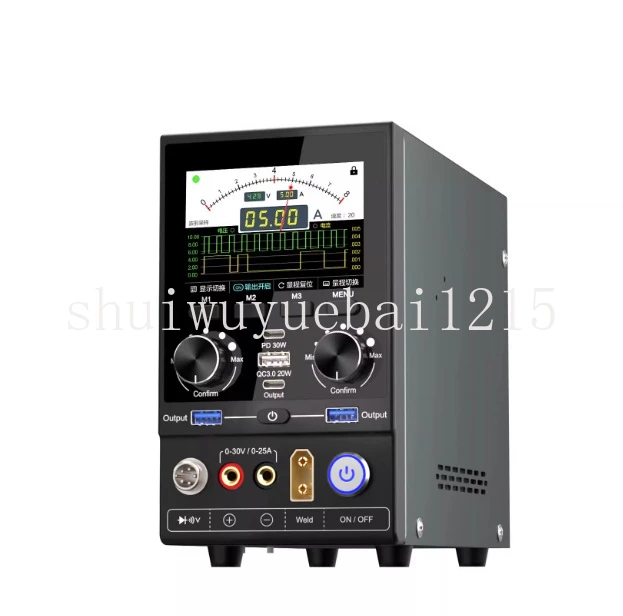 Intelligent P30S digital power meter + soldering iron welding table + hot air gun multi-functional maintenance equipment