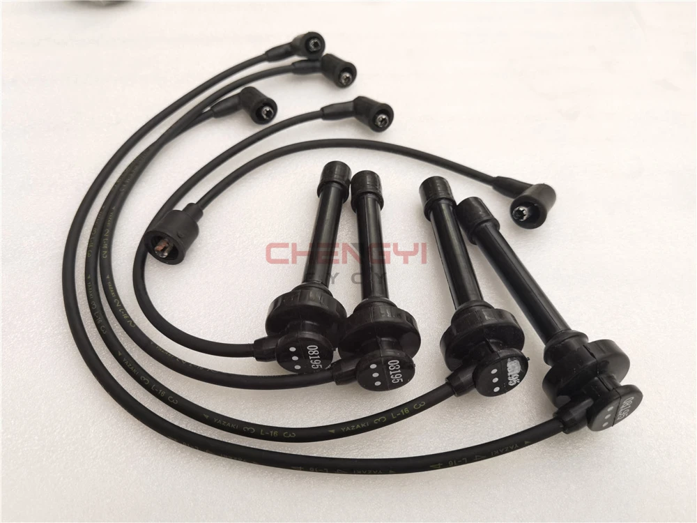 4G64 Lgnition Cable Kit Spark Plug Wire High Voltage Line For Pajero Montero V11V V31W MD334036 MD316127 （2 II 5 Wires）