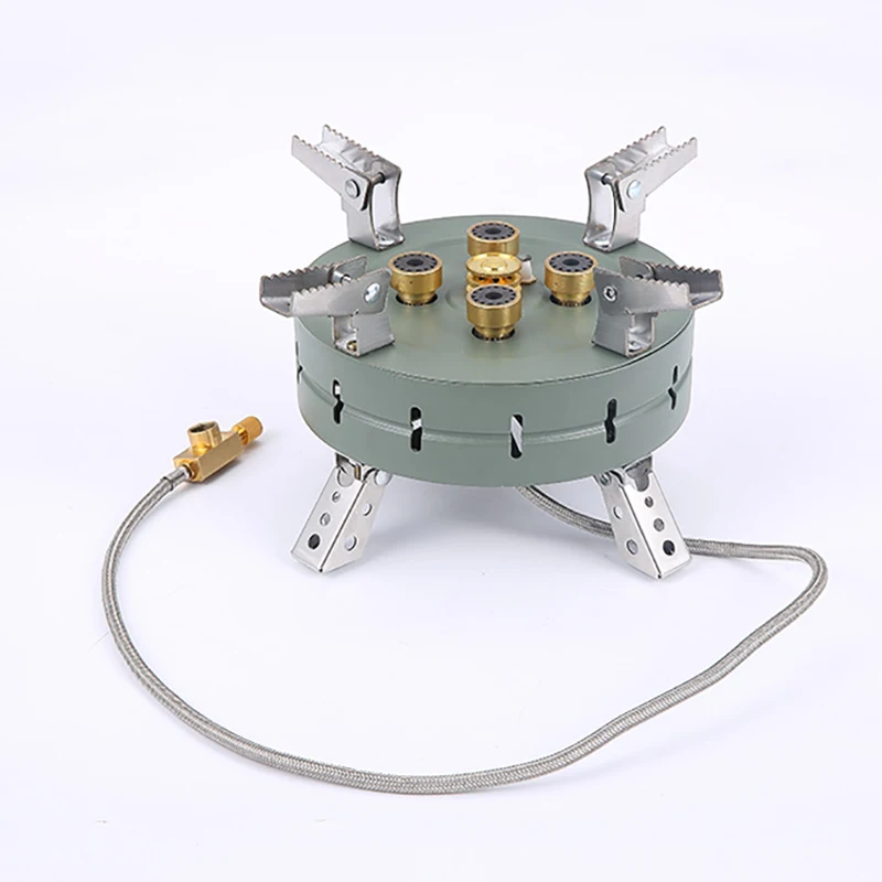 13800W Camping Electronic Ignition Stove Outdoor Picnic Strong Fire Stove Hiking Furnace GasCooker