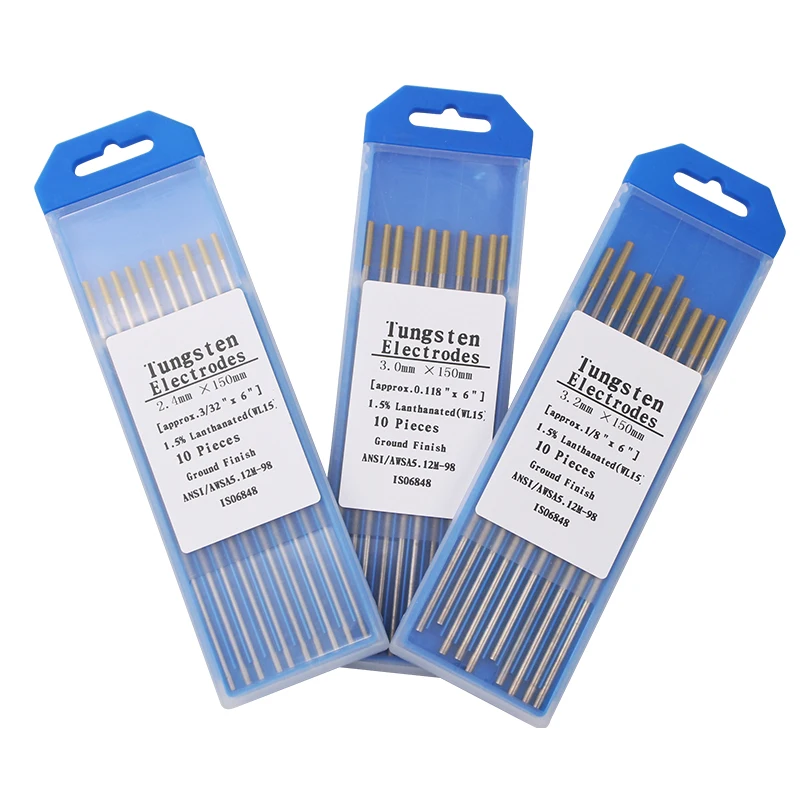 10 قطعة 150 مللي متر إبرة رأس القطب/سلك لآلة لحام TIG
