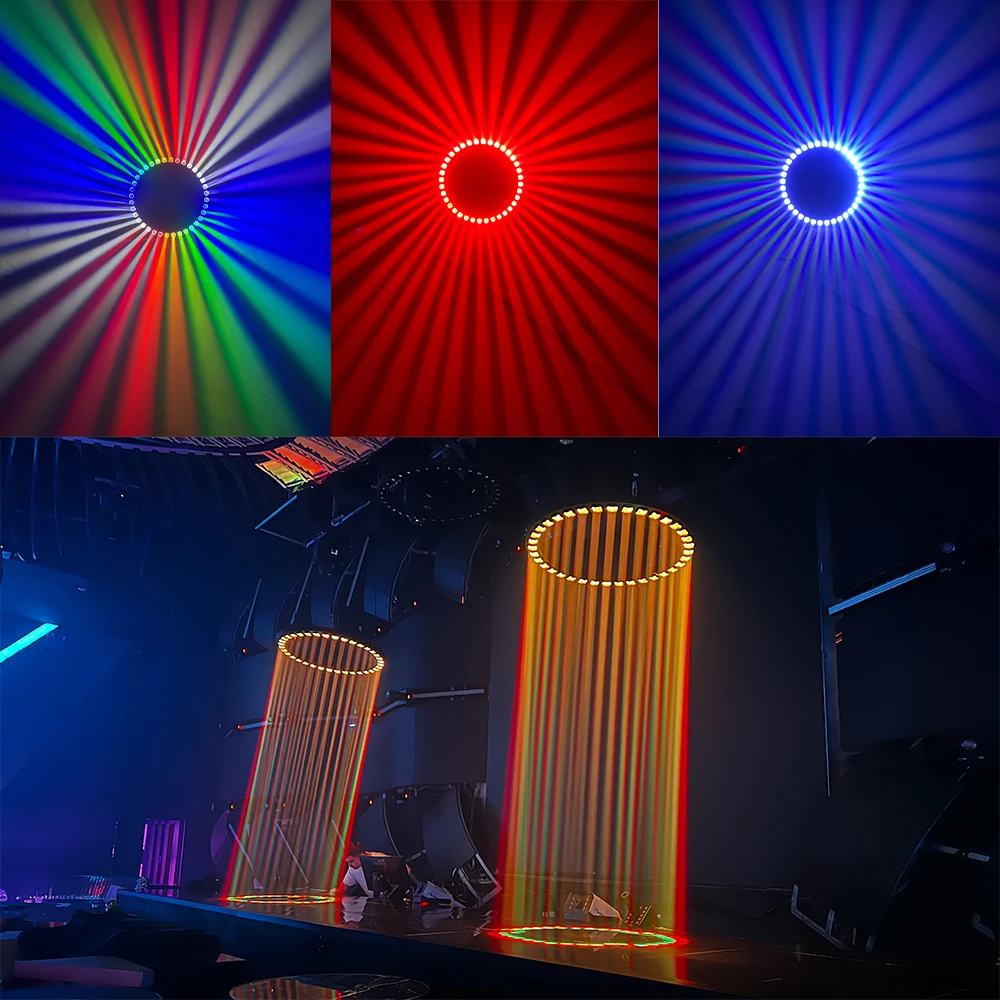 39Inch Droplight LED Lift Machine Circle Stage Effect Light 1Meter Diameter DJ Equipment for Large Stage Bar Music Show