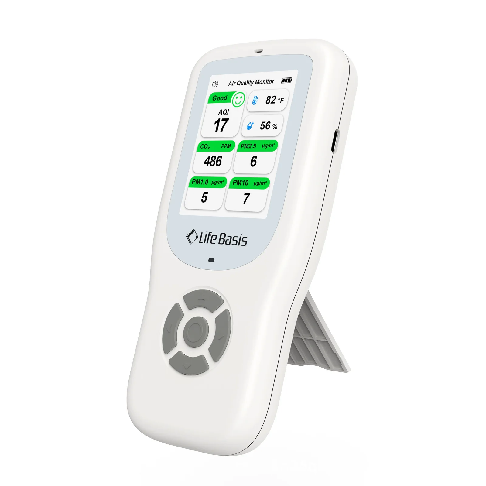 

10-in-1 Air Quality Monitor Indoor AQI/CO₂ Meter PM2.5/PM1.0/PM10/HCHO/TVOC/Temperature/Humidity Detector Real Time Gas Analyzer