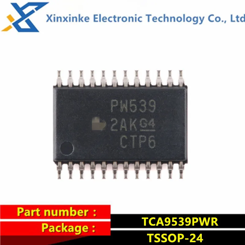 5PCS TCA9539PWR TSSOP-24 PW539 Interface  ICs I/O Expanders Rem 16B I2C & SMBus Low Power I/O Expander Brand New Original