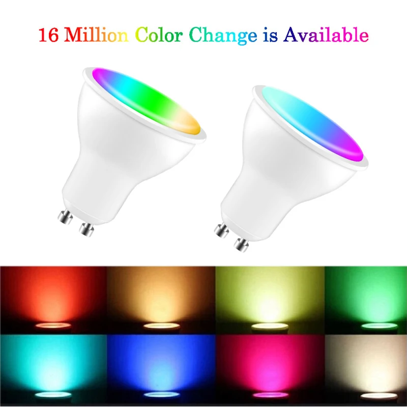 

5W Tuya Zigbee/WIFI Smart Light Bulb GU10/GU5.3/MR16 RGB Dimmable LED Lamp Smart Life Spotlight Control Via Alexa Google Home